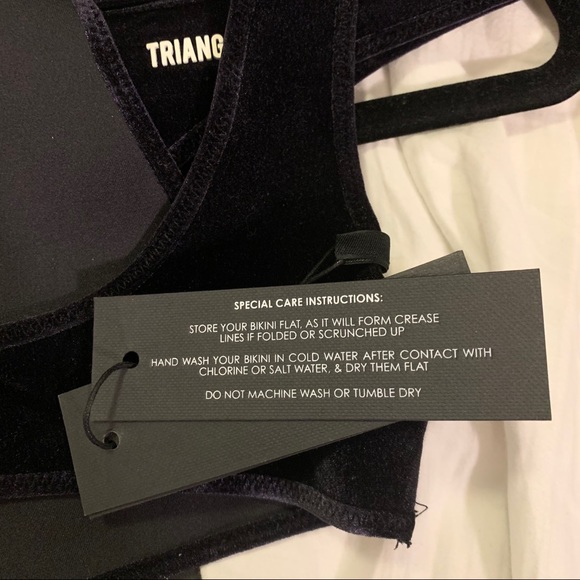 Triangl Black Velvet Bikini Set - Picture 9 of 10